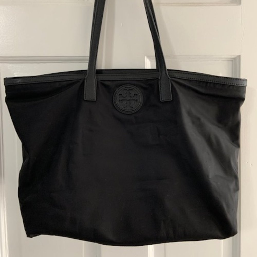 Tory Burch Black Nylon Tote